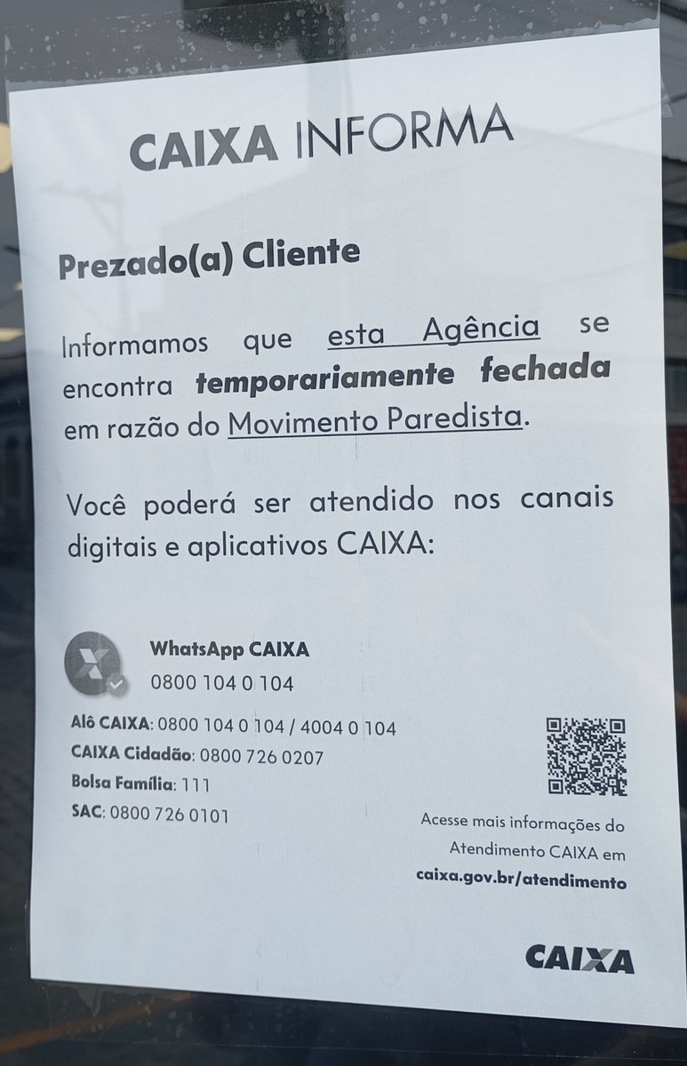 Naty_comments's tweet photo. A caixa econômica está em greve aonde vocês moram? https://t.co/bRmd5TTxQK
