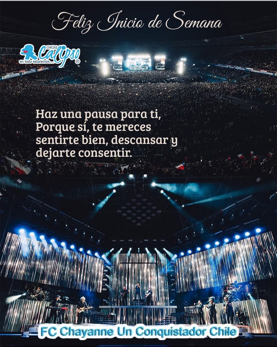 2021_kiara's tweet photo. Querida @SandraZeballos
Que esta nueva semana venga cargada de energía positiva, lindas sorpresas y muchas bendiciones. Que cada desafío se transforme en una oportunidad para seguir creciendo y cumpliendo sueños.
Saludos desde #QuintaNormal @CHICASDECALIPSO 💙 https://t.co/gAi3dUUCg5