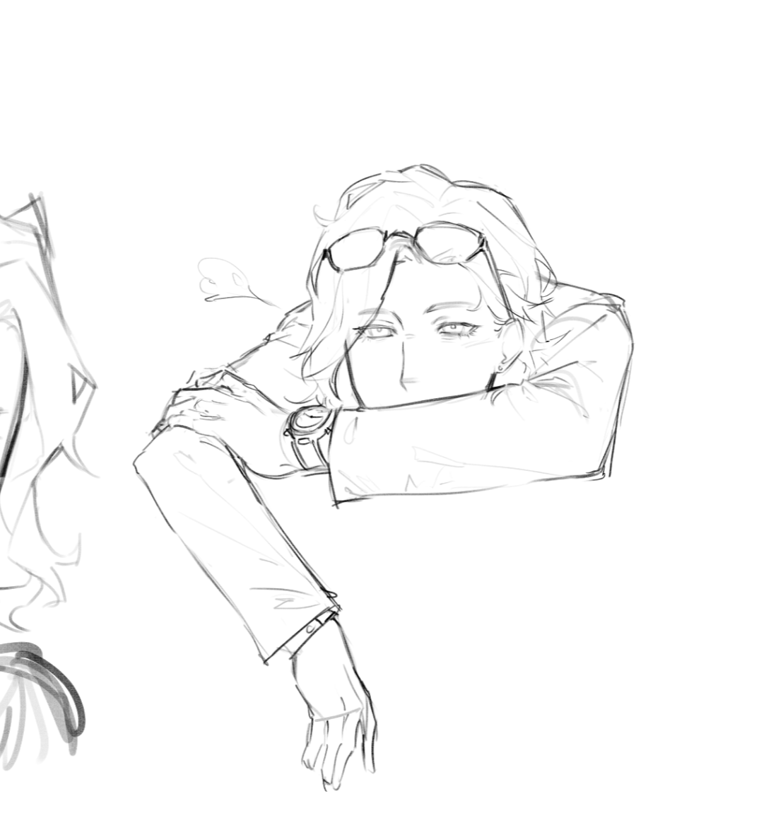 zertudine's tweet photo. i walked into some random class accidentally and now i have to wait 2 hrs for my class heres a tiny grace doodle yay https://t.co/y9UWvIiAjp