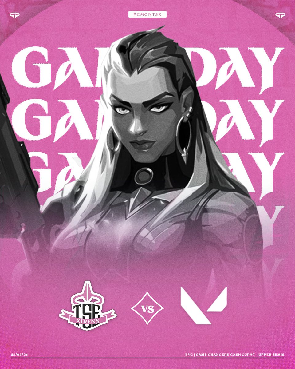 TSE_gg's tweet photo. 🚨 GAMEDAY 🚨
It's the moment you've been waiting for! Our Xirens return with a spot in the upper final on the line!
🆚 #MomSaidNo
⏰ 18:00 CEST
📺 https://t.co/5eZdM8yhCK
⚔️ @deathhstarss
⚔️ @nessyyval
⚔️ @elulvl
⚔️ @ayanovlr
⚔️ @nancyyvlr
⚔️ @xyvana_val (S)
⚔️ @PRODIGYGAIA (S)
⚔️ @BuunnYcs (C)
⚔️ @indigoalien (M)
#CMONTSX | @EVCtournaments