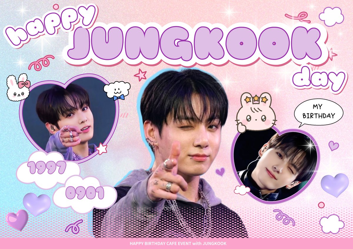 cafe_JINNY's tweet photo. 🐰Happy JUNG KOOK Day🐰
ᴅᴀᴛᴇ▸▸8.27(木)~9.1(火)

❁カフェJinnyは9.1まで営業になりますので気軽にお越しください。

📍新大久保
新大久保駅を出て皆中稲荷神社方面へまっすぐ進むと、徒歩5〜10分で1階にドトールコーヒーがあるビル3階です💜

🛒オンラインショップ
https://t.co/aD4WSKNA3E

┈┈┈┈┈┈┈ ❁ᵀᴴᴬᴺᴷ ᵞᴼᵁ❁┈┈┈┈┈┈┈
🎁RT&フォローされた方から2名様に店内に展示しているグクの特大ポスターをプレゼントいたします。

#JungKook #jk
#BTS #방탄소년단 #ARMY #カフェJinny