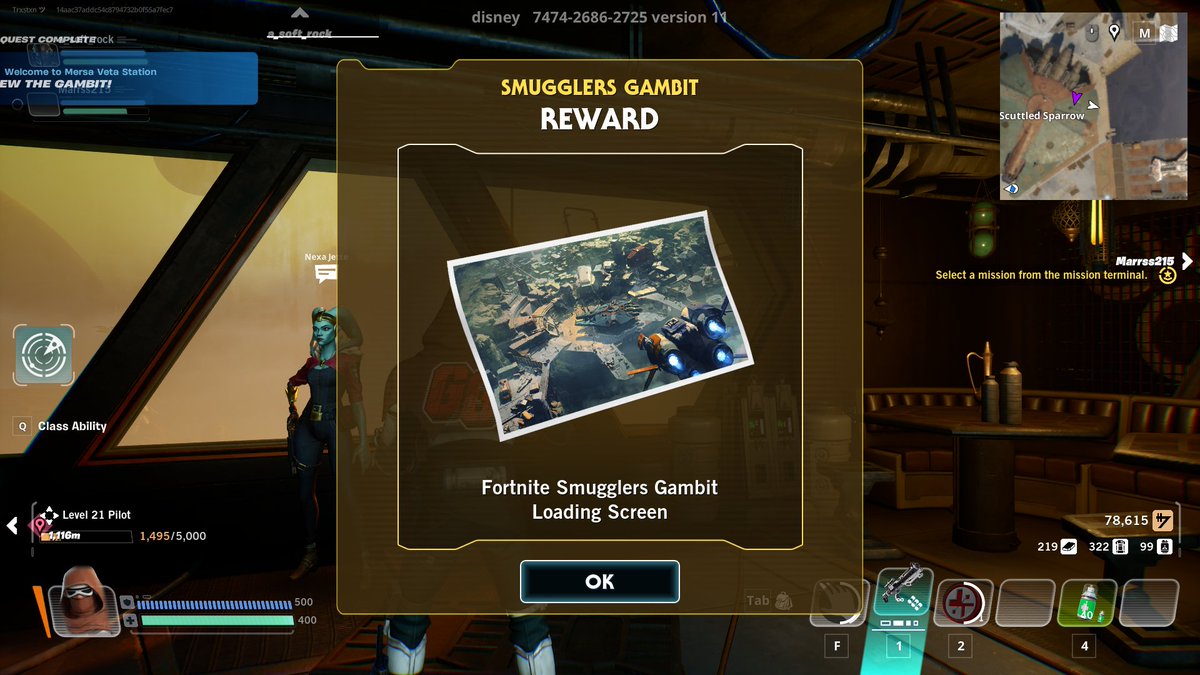 zerotrxstxn's tweet photo. What you get for completing the Smugglers Gambit story quests!  It's not much unless you really enjoyed the map, but I got a crap ton of levels from doing it so I wont complain. I thought they were pretty fun too honestly, but maybe that's just me. 
#Fortniteㅤㅤ #Starwars https://t.co/vUKCX7AeBF