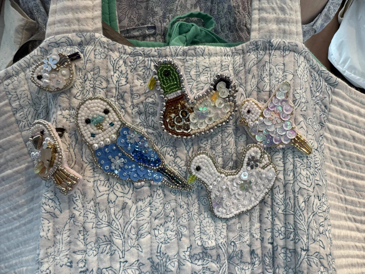 鳩みう子 hatomiuco 小鳥のビーズ刺繍発売中 on X: 