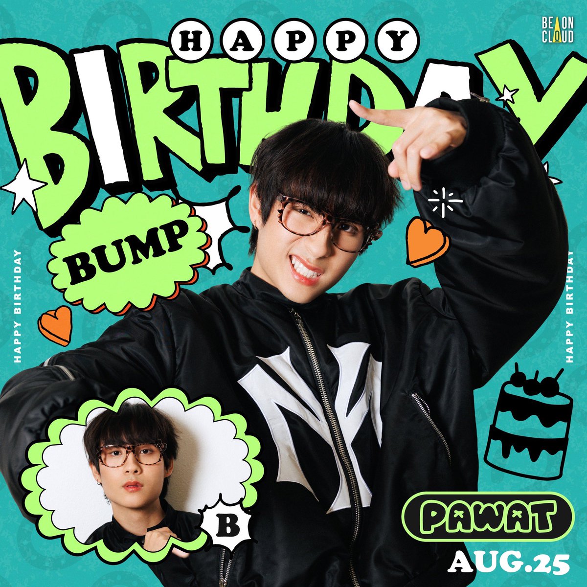 beoncloud_th's tweet photo. HAPPY BIRTHDAY BUMP 🎁✨

#bump_pawat #BeOnCloud https://t.co/hGYDs2gKp8