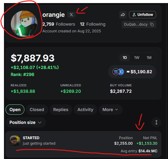 windieseller's tweet photo. its already his top holdings

the orangie candle will melt faces

you got 8% and all fees ser

still 2% more for also

drop a like something anything 

join the comm to prove these fuckers wrong 

@orangie https://t.co/RdP6cDQ8Ft