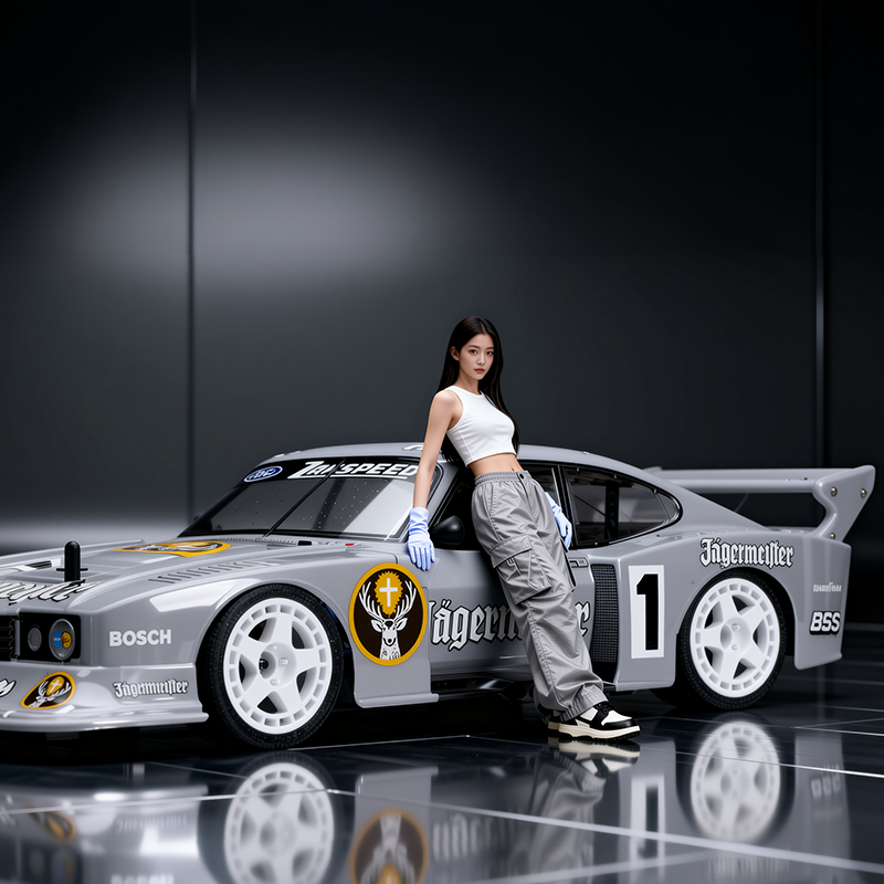 jason9394's tweet photo. Legendary DRM Group 5 stance in sleek slate grey. 🩶🏁#FordCapri #Zakspeed #Group5 #DRM #JagermeisterRacing #ScaleModel #RCHobby #AI #Tamiya #TT02 #RC https://t.co/gyyjcK6sVE