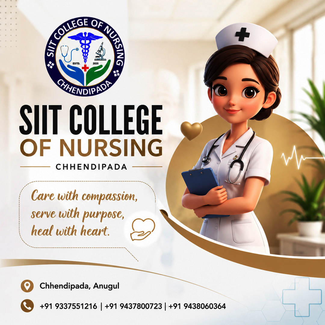 SiitCollege's tweet photo. 🩺💙 Care with compassion. Serve with purpose. Heal with heart.
Build your future in nursing with SIIT College of Nursing, Chhendipada. 👩‍⚕️✨

📍 Chhendipada, Anugul
📞 +91 9337551216 | +91 9437800723 | +91 9438060364

#SIITCollegeOfNursing #NursingCareer #NursingEducation https://t.co/A2fYMCM5gD