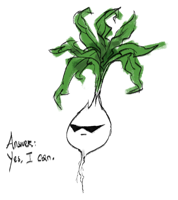 sunsetstriderr's tweet photo. "can you draw dirks head as a radish" -> https://t.co/G6GPQWX4tm