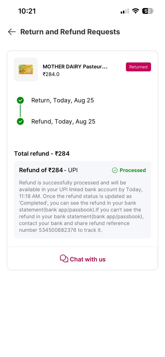 iamsaahk's tweet photo. @flipkartminutes delivered me butter with visible fungal growth. 🤢

I paid ₹301. Instead of a full refund, you refunded only ₹284.

Your app gave me automated options with no way to reach a human support executive.

@flipkart @consumeraffairs @fssaiindia Is this acceptable? https://t.co/xSXLABFZPt