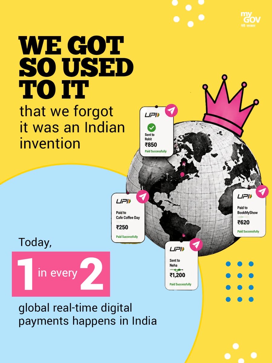 MEAIndia's tweet photo. A decade of tapping, scanning and paying with ease.

Under PM @narendramodi's vision for a Digital India, UPI has transformed digital payments into an everyday habit, making payments faster, simpler and more accessible for common people .

What began as an innovative payment system has evolved into a global benchmark for fast, seamless and inclusive digital transactions.

#10YearsOfUPI