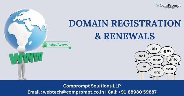 comprompt's tweet photo. Domain Registration &amp; Renewals is the process of securing and maintaining ownership of a website’s domain name.

#DomainRegistration #DomainRenewal #SecureYourDomain #WebsiteIdentity #Comprompt #CompromptSolutions

Link:  https://t.co/l9PucVUXy5 https://t.co/c4qdMJLFwg