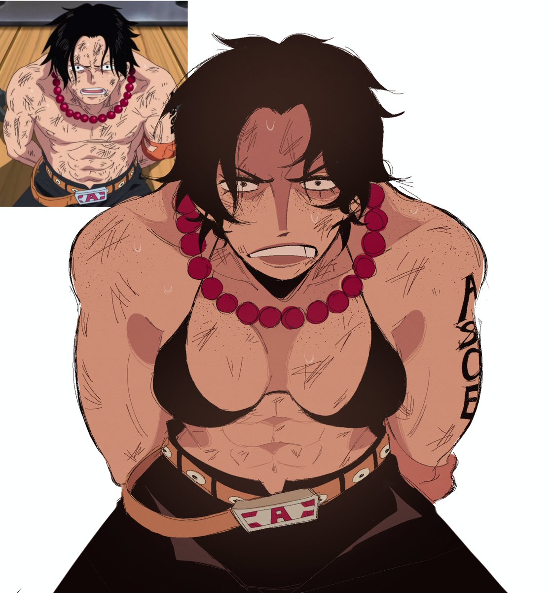 yowaimomo_'s tweet photo. i don't have anything to post but here's all my fem ace art https://t.co/SxEF1O2nCc