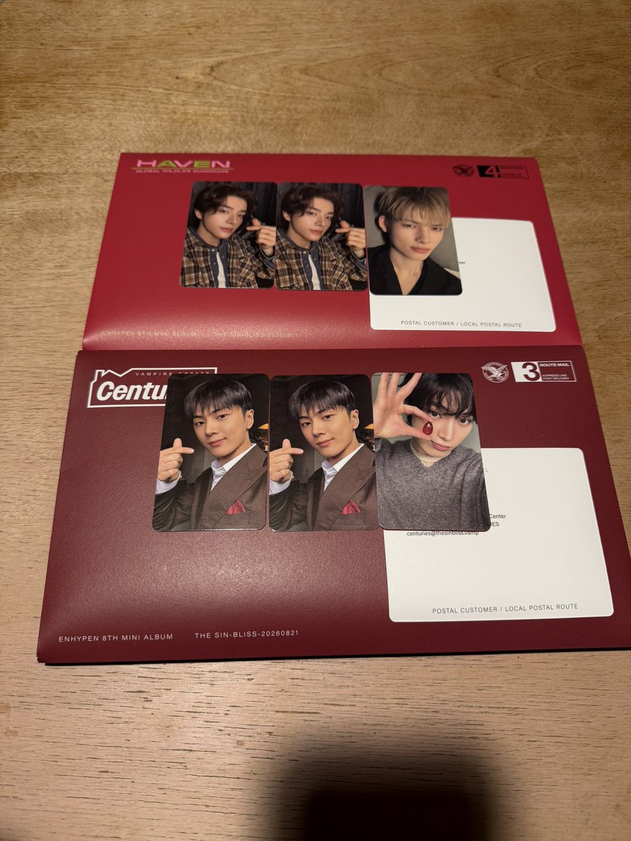 Hanon_EN1105's tweet photo. ENHYPEN 8th Mini Album『THE SIN : BLISS』

【譲】1、2、3枚目の画像のもの

【求】4枚目💕以外のジョンウォン

郵送での交換希望です！
お気軽にお声掛けください☺️

#ENHYPEN交換
#ENHYPENトレカ交換 https://t.co/lEKid6hvAd