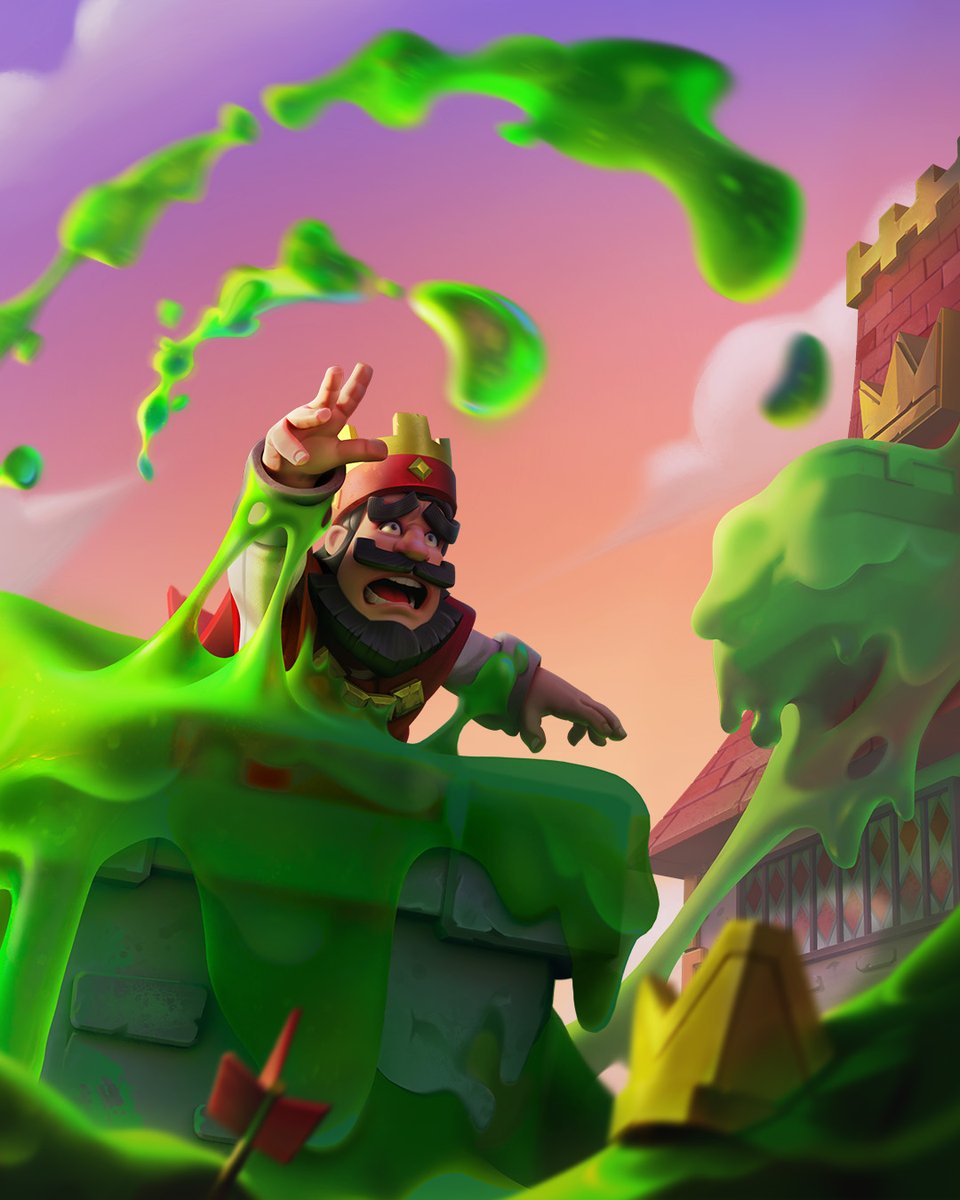 ClashRoyale's tweet photo. Red King has seen better days... https://t.co/PbDzJgzdTm