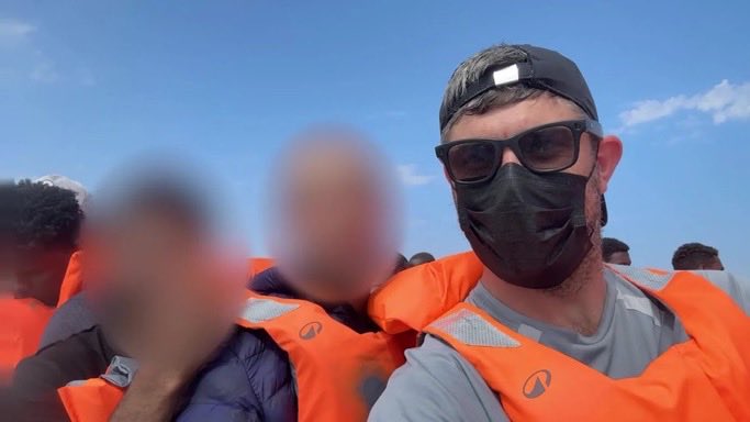 Proudofthisland's tweet photo. 🚨A British undercover reporter just invaded his own country on a migrant dinghy… and the French police HELPED the smugglers.

Christian Drogan spent weeks living in Calais camps posing as a fugitive British criminal. 

Then he boarded a packed inflatable with dozens of illegal migrants, filmed the entire chaotic crossing, and watched French gendarmes offer the smugglers free taxi rides straight back to the beach so they could organise the next wave.

Border Force picked them up in UK waters. One officer even told him: “You’re on the wrong boat.”

This is the reality the establishment doesn’t want you seeing.

French authorities facilitating the trade. 

British borders treated like a suggestion. 

And a journalist had to risk his life to prove it.

When does “control” actually mean control?