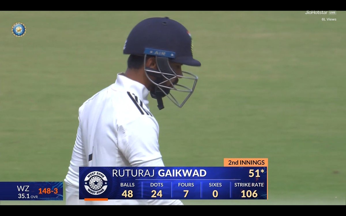 CricCrazyJohns's tweet photo. Big match, Big player, It's Ruturaj Gaikwad 🫡

- Fifty with a Strike Rate over 100 in a tough pitch. https://t.co/r3gpJYA8s6
