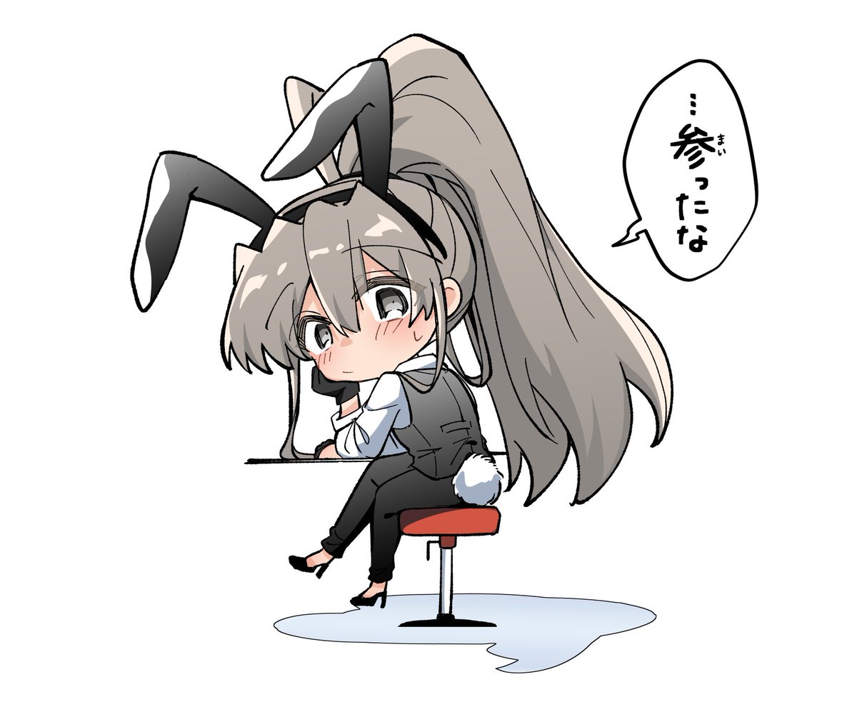 fukorasiiyo's tweet photo. 戸惑うバニーちまお姉さん(1/2) https://t.co/MHA9H1WYSG
