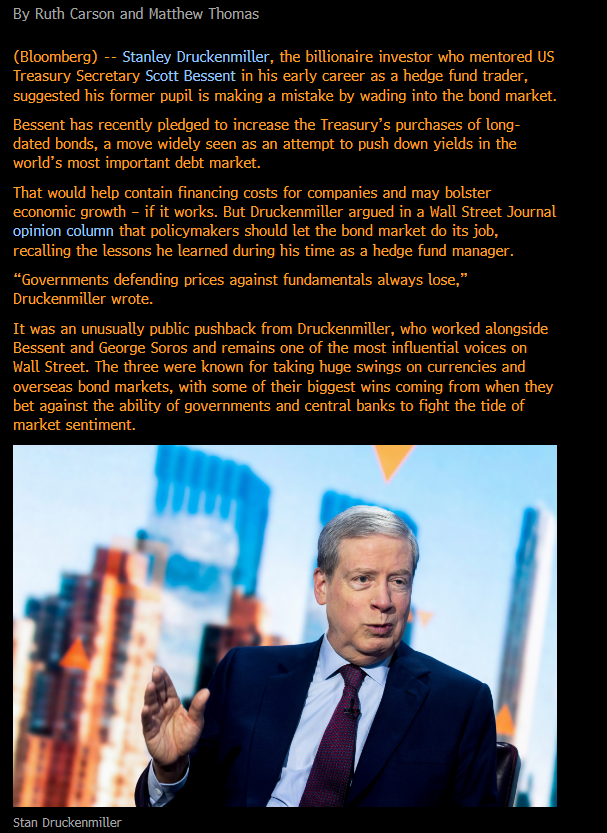 dlacalle_IA's tweet photo. When Yellen’s Treasury tilted most issuance toward short-term bills while buying back billions of long-dated Treasuries, and the Fed delayed QT before cutting rates in an election year, the mainstream was either silent or applauded.

Now, it is “market manipulation.” Now, every basis point of yield suppression is “a subsidy to procrastination.”

The same mainstream that applauded Bidenomics as Washington normalized roughly $2 trillion in extra annual spending beyond the COVID emergency, shortened the maturity profile of federal debt, and blurred the line between fiscal and monetary policy.

But when another Treasury uses buybacks, suddenly the bond market must be allowed to “speak.”

That is not consistency. It is financial self-interest dressed up as fiscal morality.

If you want debt to be termed out at market-clearing yields, which I fully support, start by criticizing the Fed and Treasury policies, especially the mess inherited in 2025. 

I don’t want the Treasury intervening in debt markets. But it is disingenuous to stay silent or actively defend the same kind of intervention when it comes from eurozone treasuries and state-owned companies, the BoJ, the ECB, or the BoE, and then suddenly sound every alarm when Bessent does it.

Either debt-market interventions are wrong on principle, regardless of who does it, or the outrage is just selective political or financial convenience. 

None of this would be necessary if the Fed had followed its mandate in 2021, prioritizing price stability and maximum employment, instead of promoting Bidenomics' fiscal excess and helping bury structural imbalances in the federal balance sheet.

Via Bloomberg, summary Office of Debt Management.