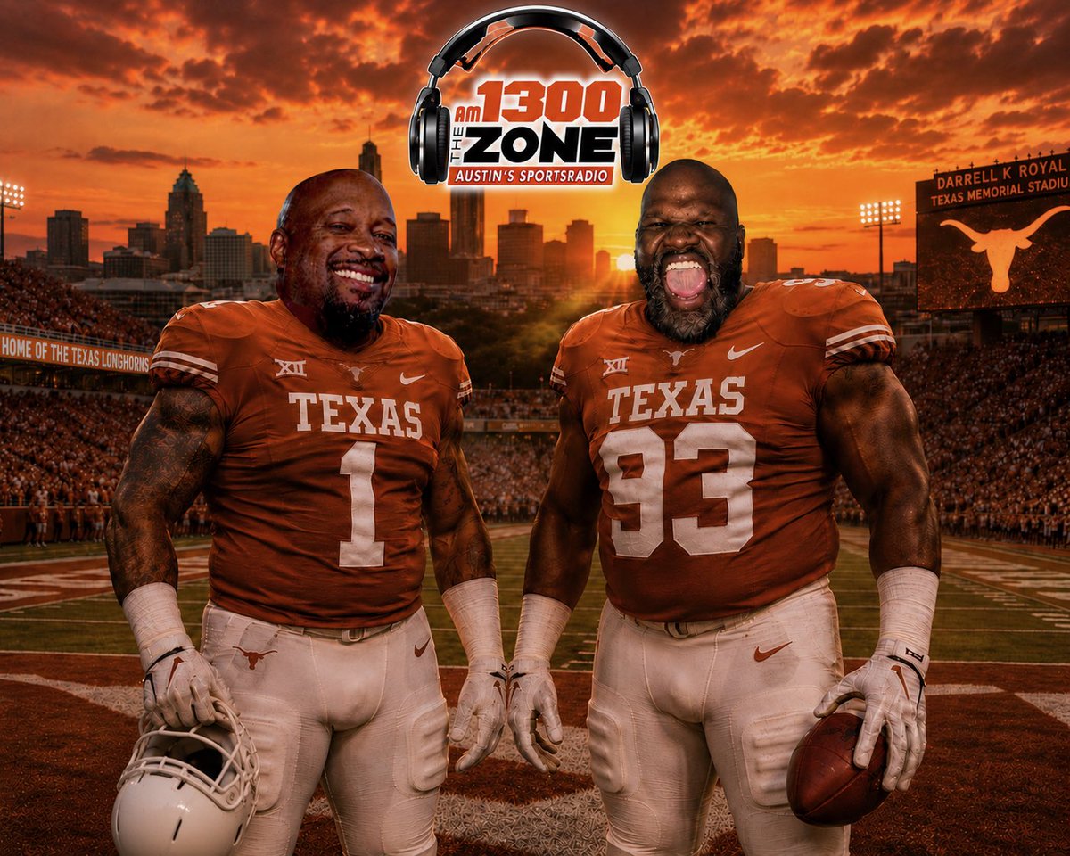 am1300thezone's tweet photo. Today’s @MorningKickoff 6-9a @TheMarkHenry @HardballHardge 
-@TexasFootball 11 Days til kick
-Who’s standing out 
-Sark on rulings 
-#Niners owner did what? 
-@SEC  QB’s 
-@dallascowboys Backups 
-@YourboyQ254 talks Raiders 817a
#TurnThePage
https://t.co/tZJeDv9bsf https://t.co/KFVhC6D2gD