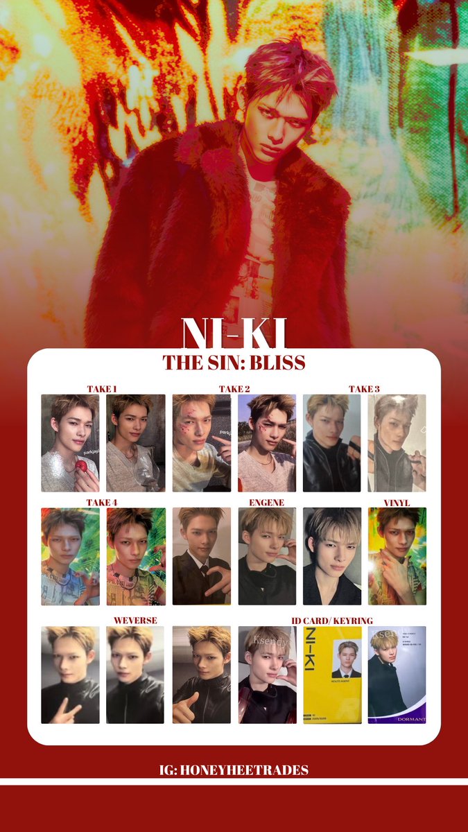 12niki09___'s tweet photo. ENHYPEN 交換 トレカ THE SIN : BLISS

【譲】画像のもの

【求】 同種ニキ

検索からでもお気軽にお声掛けください♩

#ENHYPEN
#enhypen
#ENHYPEN交換 
#enhypen交換 https://t.co/YvPTL9LUOV