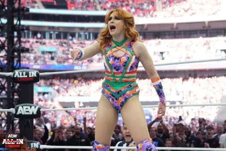 FalseFinishHQ's tweet photo. On this day in 2024, Jamie Hayter made her return to AEW after over a year away due to injury https://t.co/1yUpHhNAlq