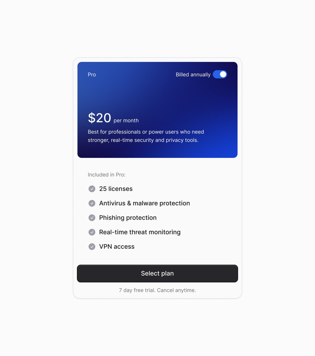 Pricing card exploration