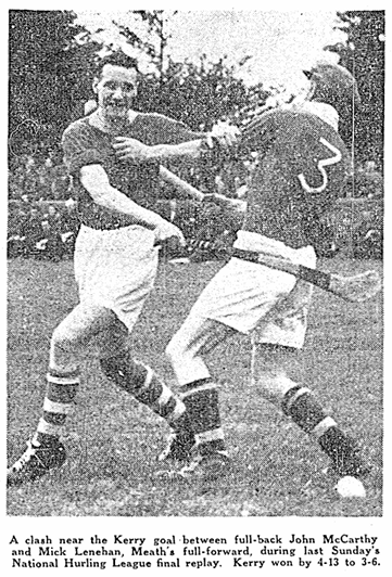 SportsHistory26's tweet photo. On this day in 1957 @Kerry_Official and @MeathGAA clashed in the National Hurling League Division 2 Final Replay at Trim...
#sportingmemories #hurling #gaa #kerry #meath https://t.co/Bl46awnI0S