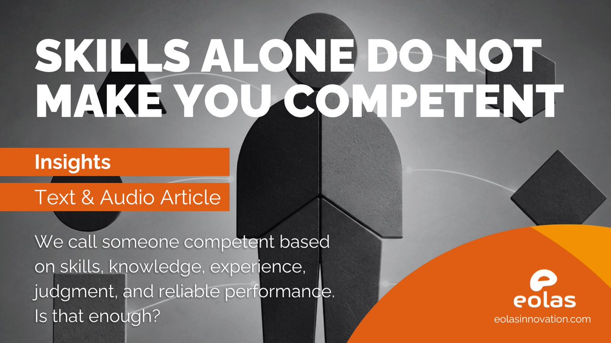 eolasCampus's tweet photo. 🧩 What makes someone competent? Skills are only part of the answer. Knowledge, experience, judgment, and standards also determine how well we apply those skills.
🇺🇸🇪🇸🇫🇷🇯🇵 Read or listen on https://t.co/2szrdoAfA5
#competence #skills #learning #KnowledgeForAll