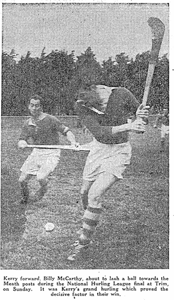 SportsHistory26's tweet photo. On this day in 1957 @Kerry_Official and @MeathGAA clashed in the National Hurling League Division 2 Final Replay at Trim...
#sportingmemories #hurling #gaa #kerry #meath https://t.co/Bl46awnI0S