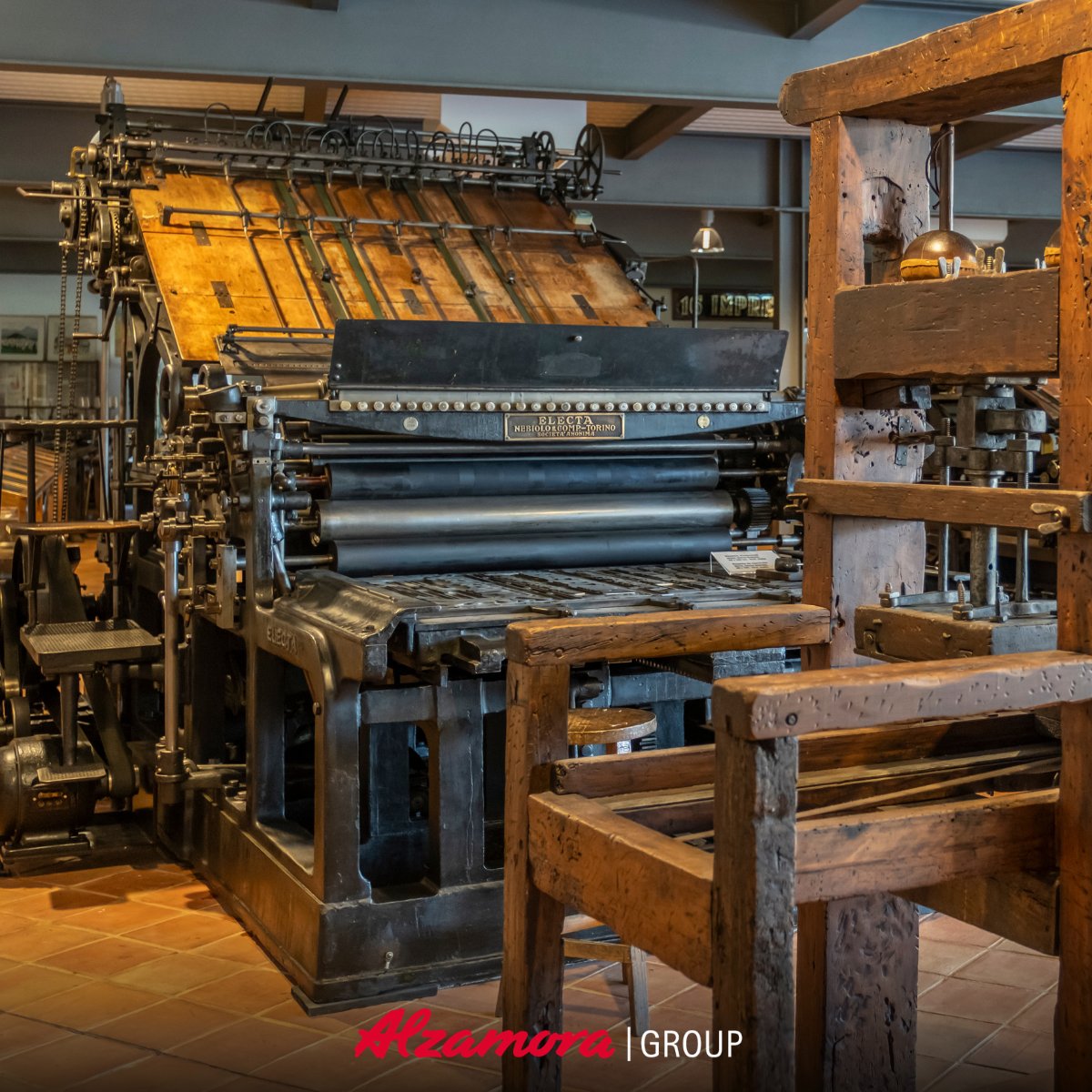 alzamoragroup's tweet photo. Antes de innovar, hay que conocer de dónde venimos.

📍 En Sant Joan les Fonts (Girona, España) se encuentra el Museo Alzamora, un espacio que preserva la historia de las artes gráficas y su evolución hasta el packaging actual.

👉 Descúbrelo: https://t.co/DbbbPbJs6j https://t.co/QyPz22bsDs