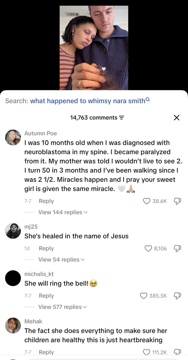 ChiomaFavour0's tweet photo. The comments on Nara Smith’s post about her 2-year-old daughter being diagnosed with cancer are so encouraging. https://t.co/RuNLKnot1g