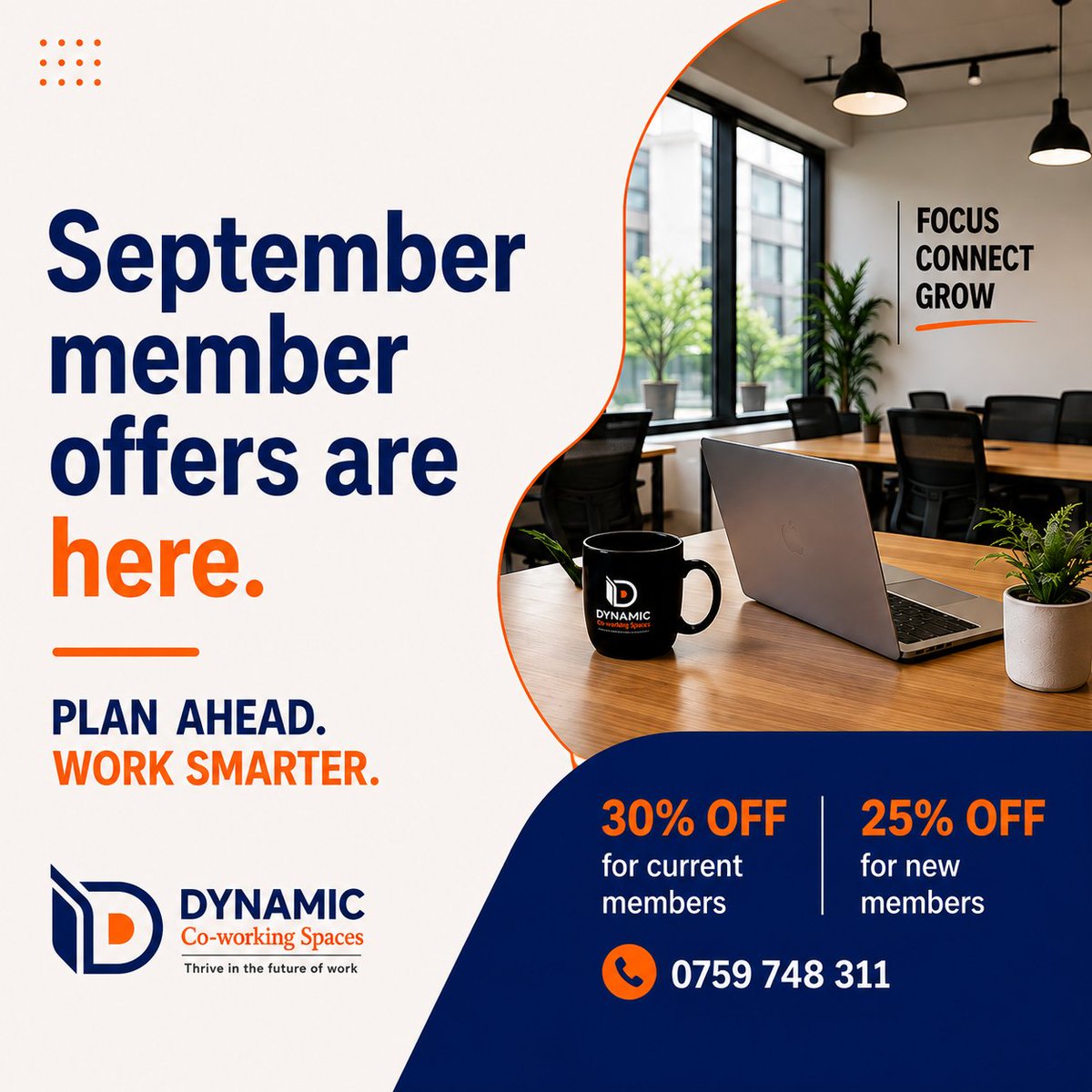 dynamic_working's tweet photo. The last quarter of 2026 is almost here.

What do you want to accomplish before 2026 ends?

This September, plan ahead and save on the space you need to do your best work.

Plan Q4. Work smarter. Save while you can.

📞 0759 748 311

#CoworkingSpace #Coworking #Ruiru #ThikaRoad https://t.co/2smiQ13Wkh