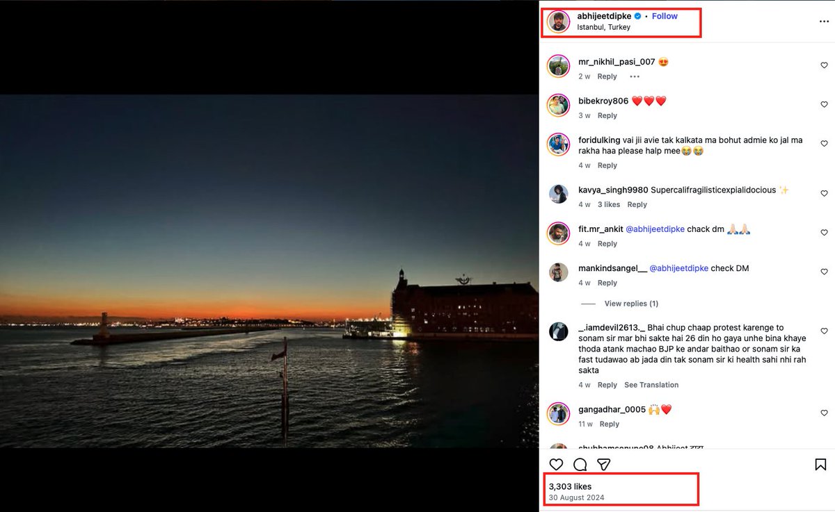 VijayGajeraO's tweet photo. What were you doing in Turkey, @abhijeet_dipke?

That too, just 4 days before your semester started on 3 September 2024.

I am sorry; this person is a national security threat, and mainstream media is not asking all these questions to this pawn of DS. https://t.co/cuo61uq9RR