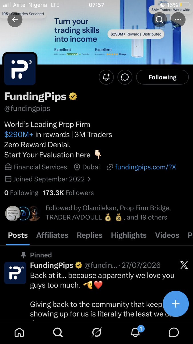 He_Is_Holly's tweet photo. @LynX_Void @fundingpips @Hollyholly090 @Starpips_forex @Olamilekan_FX1 

ALL DONE ✅ https://t.co/OYgHXy3u5Z