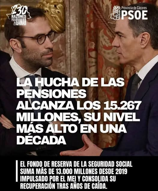 luisbeltri's tweet photo. El Gobierno de Zapatero "llenó" la hucha de las pensiones hasta la cantidad de casi 70 mil millones de euros.

Con el posterior gobierno del @ppopular, prácticamente se vació, poniendo en riesgo grave las pensiones del futuro de aquel entonces (y por eso la derecha hablaba de la congelación e incluso disminución de las pensiones).

Con el gobierno de @sanchezcastejon vuelve a ir llenándose poco a poco.