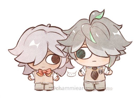 chammiearts's tweet photo. 🌱⚖️
it's how they communicate..
#haino #アルセノ #GenshinImpact https://t.co/F25xXCHvHy