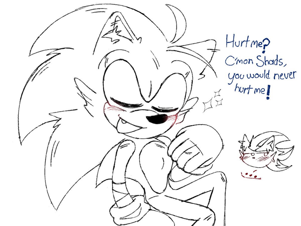 shroomsonic_'s tweet photo. Shadow can be so insecure when it comes to affection. But Sonic understand that, he loves him after all!
#sonadow #shadonic #sonicthehedgehog #sonicart https://t.co/WIAXR9VaV4