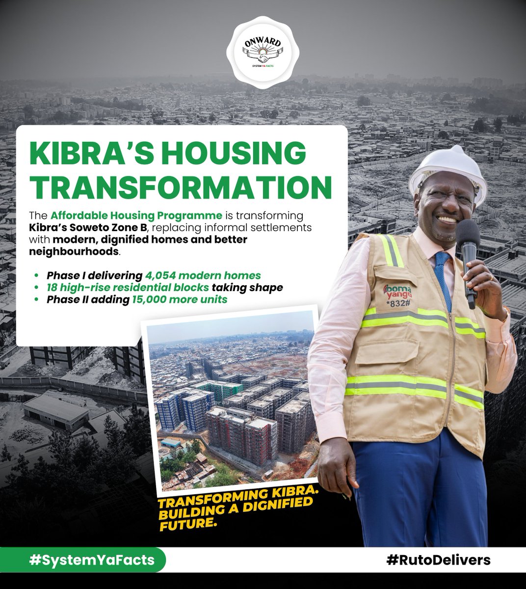 Lightground_'s tweet photo. #KibraTransformation is about restoring dignity, improving living conditions and creating a better future for families. Slum eradication is not just about housing it is about giving people safer homes, better services and renewed hope.
#KibraTransformation #SlumEradication https://t.co/U6qxx0gKY0