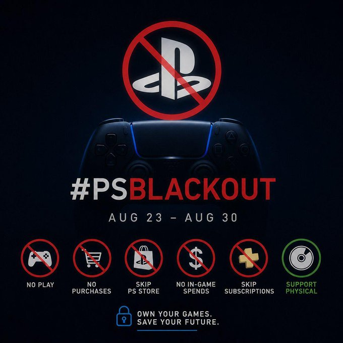 FabienGame's tweet photo. 56e JOUR de MÉPRIS de la part de @PlayStation envers ses joueurs depuis leur annonce de l'arrêt du format physique. #PSBLACKOUT #NoDiscNoBuy 🤬🤬🤬 https://t.co/ONbLkpQTyc