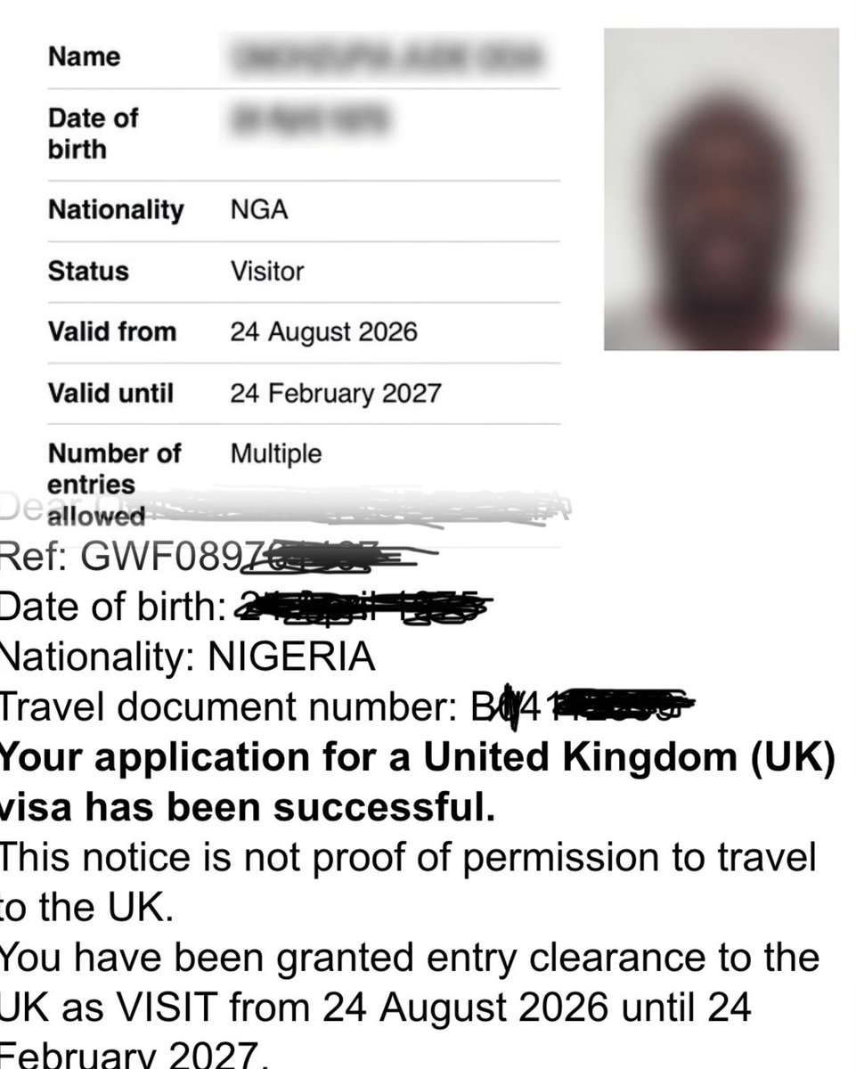 aeidafoundation's tweet photo. We’re delighted to share that another of our clients has successfully secured a UK 6-month multiple-entry visitor visa!
A proud moment for the team at Aeida Global Pathways.
Planning a UK visa application? Let us guide you with the same expertise and care.
📞 contact 08064338348 https://t.co/lnifwcIxX3