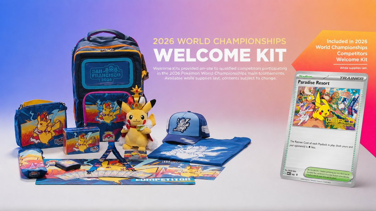 fdlur's tweet photo. Hi I'm looking to sell my this year pokemon worlds competitor kit preferred Cash
Promos:
• Paradise Resort
• Rayquaza PXP
​Competitor Kit:
• Backpack
• Playmat + Holder
• Shirt (L)
• Hat
• Pikachu Plush
• Deckbox
• Pin Binder
• Sleeves A & B
• Lanyard
• Cleaning Cloth
​Prices negotiable! DM for pricing or to set up a meetup.

​#PokemonTCG #PokemonWorlds #PlayPokemon