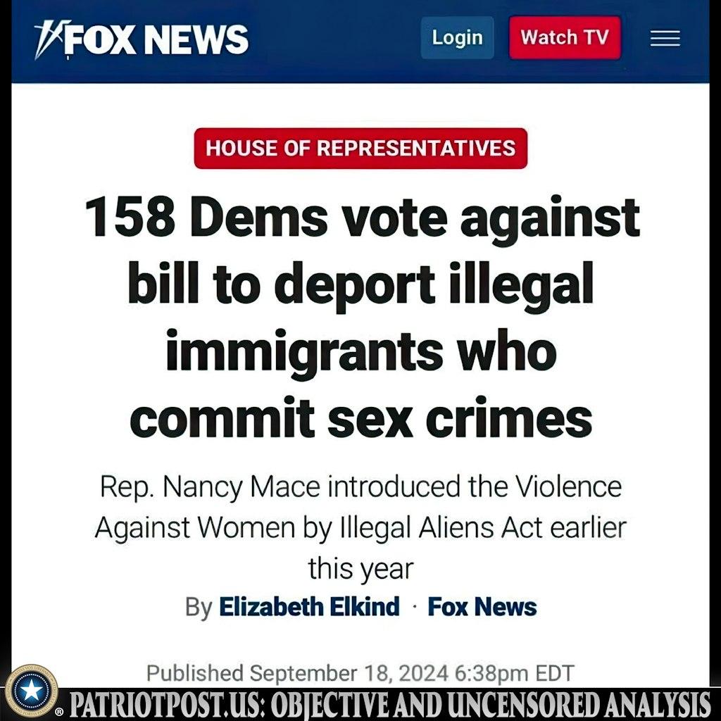 3DancingMaidens's tweet photo. @TheSCIF Communist @TheDemocrats are AGAINST American WOMAN &amp; CHILDREN.
Communist @TheDemocrats are FOR CRIMINAL ALIENS who SEXUALLY ASSAULT American WOMEN &amp; CHILDREN &amp; FOR MEDICAL MUTILATION of MINORS &amp; FOR Mentally Ill MEN in WOMENS Sports &amp; Bathrooms!
SOROS PAID &amp; TRAINED them WELL. https://t.co/50JqmjJUH5