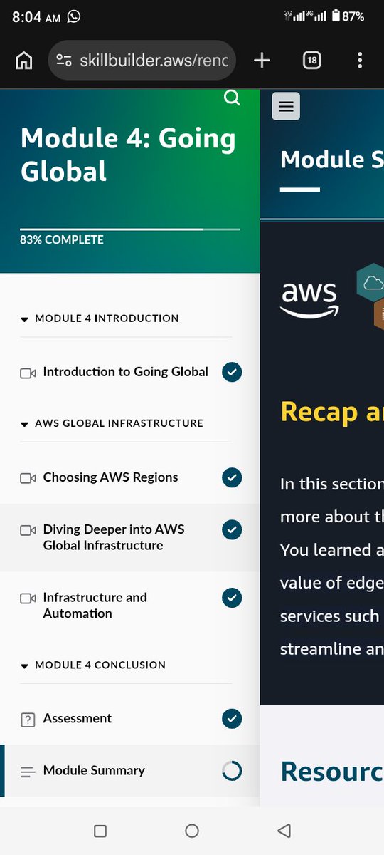 horpeyemhi782's tweet photo. Day 4 of my AWS Learning Journey ☁️🌍
Today, I learned about how AWS helps applications and businesses operate globally, including concepts related to global infrastructure in module 4.
#AWS #AmazonWebServices #CloudComputing #AWSCloud #GoingGlobal #LearningInPublic #Day 4 https://t.co/vAPeedtSNP