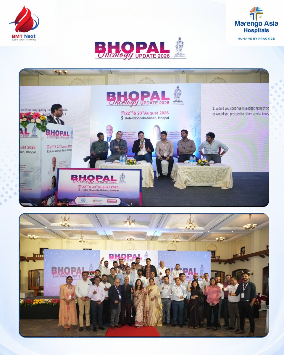 officialbmt09's tweet photo. Dr. Paras Satadeve, Consultant – Hemato-Oncology &amp; BMT, delivered a session on “Finding the Right Match: Donor Selection Beyond HLA in Stem Cell Transplant,” exploring evolving donor selection strategies at Bhopal Oncology Update 2026.

#BMTNext #Hematology https://t.co/mqojNf62qT