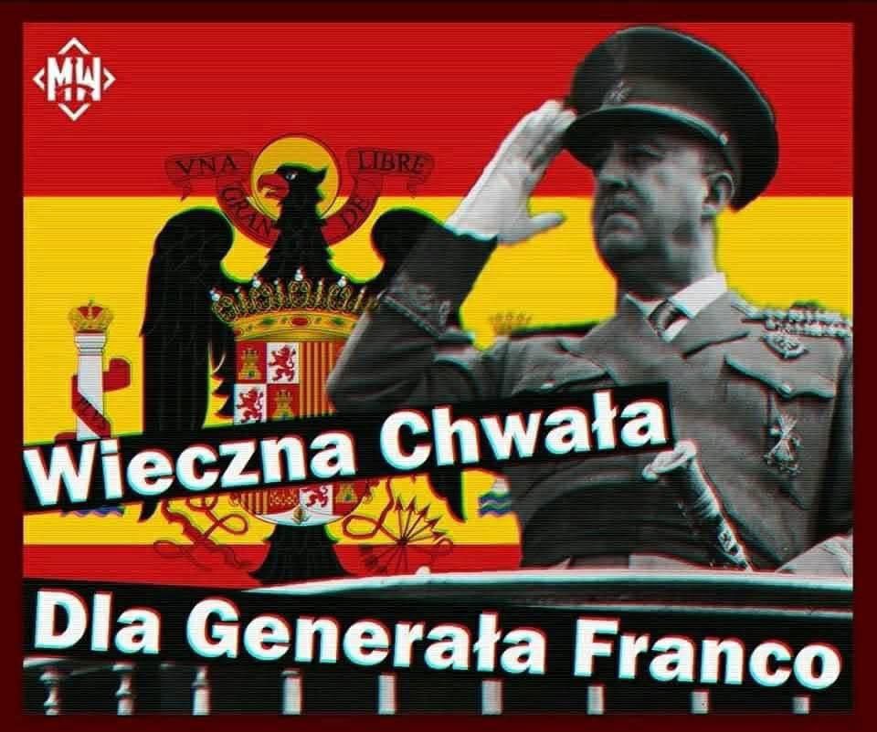 c_lisowski's tweet photo. @Losotros18 Taka właśnie powinna być dumna Hiszpania 🇪🇸

Gloria eterna al general!

¡Vamos, España!

¡Vamos Málaga CF! 

Saludos desde Polonia 🇵🇱🤝🇪🇸 https://t.co/uk676BBRbm