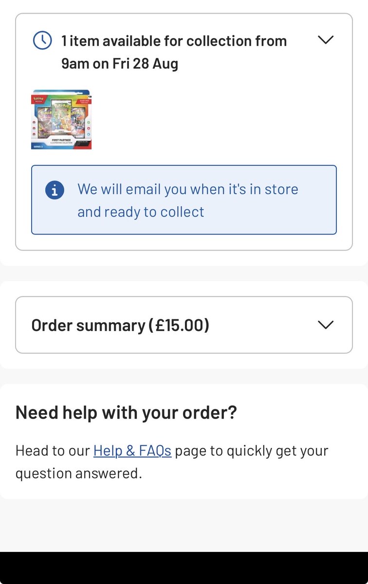 Wz_2003's tweet photo. @hashp420 @pokemondealsuk First ever order from Argos 🥳 https://t.co/Niz9qBkHP8
