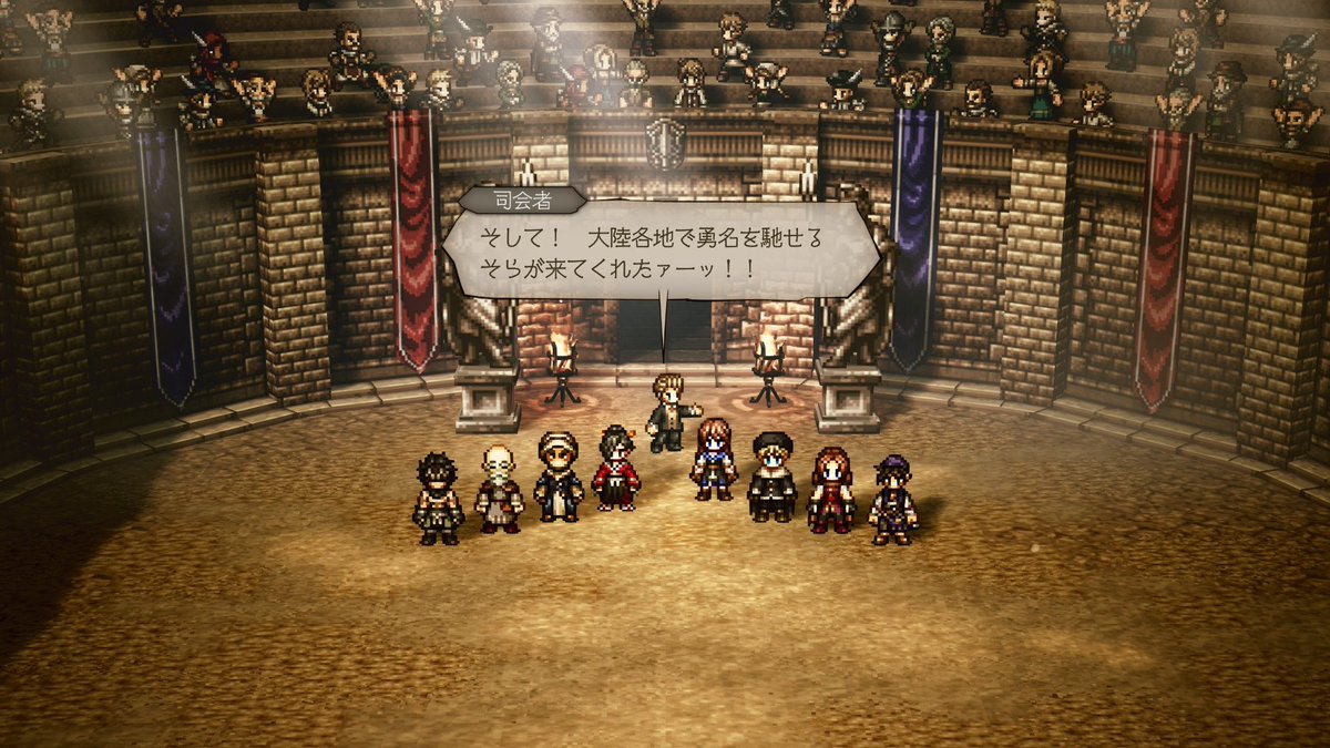 milkyceles's tweet photo. こんこんばーんは！夜のセレ子のお時間です〜。指輪持ちの皆さんを狩り続け〜、ついでにマフィアの刺客も倒して裏社会でもお覚えめでたいそらの巻です〜。ま〜本人は指輪回収してるだけといふね〜(´・ω・`)。
これが指定暴カ団ホ□ライブちゃんですか〜(； ･`д･´)←何
#オクトラ0 https://t.co/hysPfWDsQZ