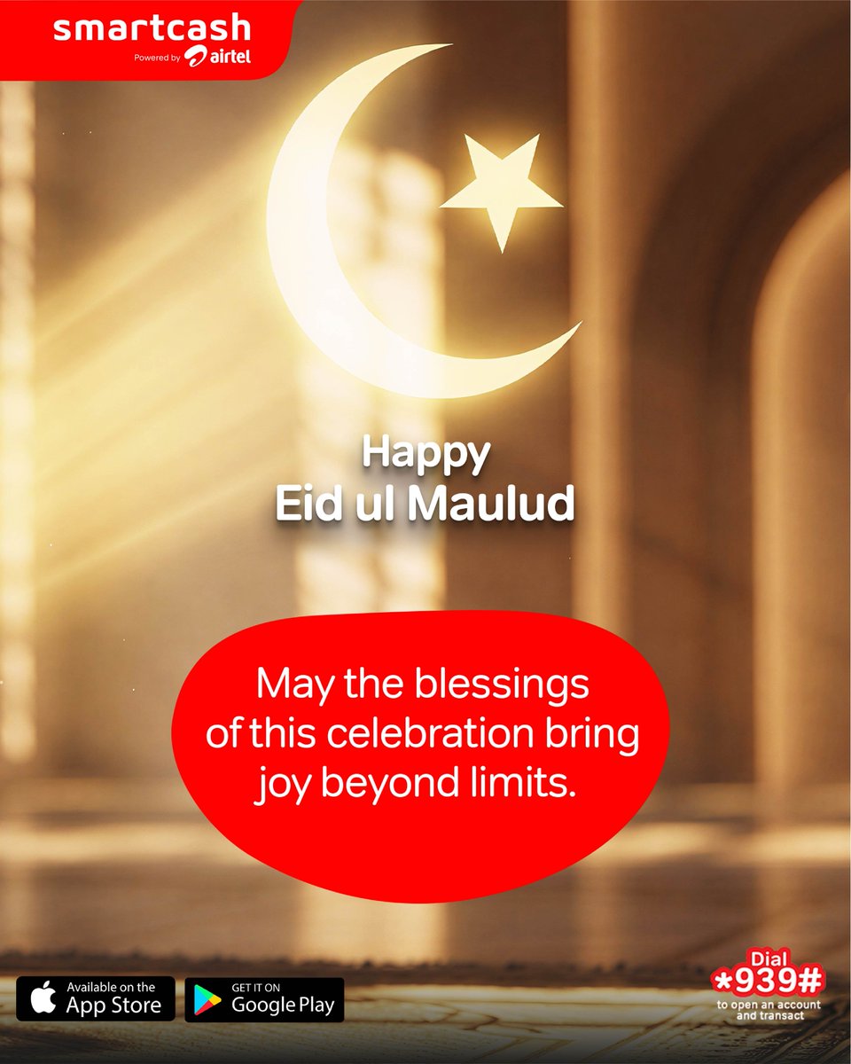 smartcashpsb's tweet photo. May this day bring endless blessings, love, and zero stress to you and your loved ones.
Wishing everyone celebrating a wonderful and reflective Eid-ul-Maulud!
How are you spending the public holiday?
Let us know in the comments! ๐
#EidUlMaulud #EidMubarak #Smartcashpsb https://t.co/U64nv7XAYp