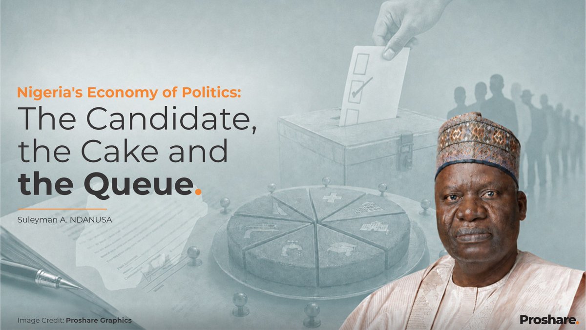 proshare's tweet photo. Nigeria’s political economy is shaped not only by formal policy choices but also by the financing, coalitions and expectations that surround the acquisition of public office. For investors and businesses, this relationship matters because expensive political competition can influence appointments, procurement, project selection, regulatory access and the allocation of public resources. Where political support is treated as recoverable capital, the resulting obligations may weaken competitive neutrality, raise transaction costs and divert economic decisions from productivity and public value.

Dr Suleyman A. Ndanusa (@sandanusa) distinguishes between the political economy, through which power distributes wealth, and the economy of politics, through which wealth acquires power and seeks a return. His argument traces the cycle from campaign financing and coalition-building to patronage, political access and the financing of the next electoral contest. It also recognises why the system persists: weak public institutions and limited social protection make political relationships a substitute for rights, services and economic security. Patronage therefore survives not only because politicians supply it, but because citizens and communities often depend on it.

The reform implication extends beyond changing leaders or adopting a different constitutional model. Nigeria’s execution test lies in reducing the lawful cost of political participation, enforcing transparent campaign-finance rules, publishing credible party accounts, protecting open procurement, applying evidence to public appointments and projects, and making institutions more dependable than personal access. Stronger rules would reduce the private value attached to controlling government and improve the credibility of economic policy. The investable signal is institutional: political victory should confer a temporary mandate to govern, not control of a distribution network whose obligations distort markets and public finance.

Read more: https://t.co/6O96EaGVPO