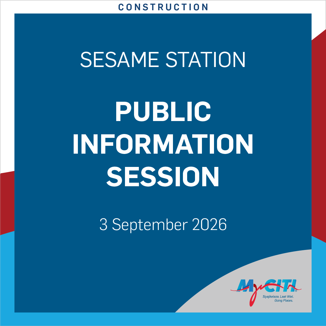 myciti_phase2's tweet photo. 🚧 MyCiTi public information session
Learn about the new station planned at the intersection of Sesame Street and AZ Berman Drive.
📅 3 Sep | 15:00–17:00
📍 Living Stones Assembly of God, Mitchells Plain
🔗 https://t.co/lGtlL2r3k2 https://t.co/WWEfef3a6z